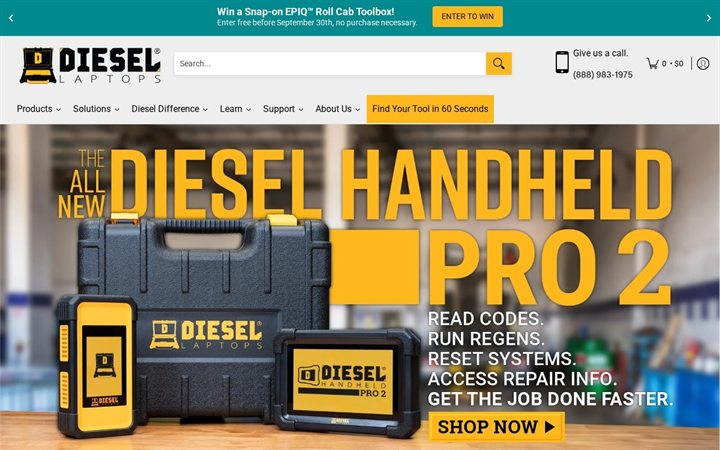 Diesel Laptops website